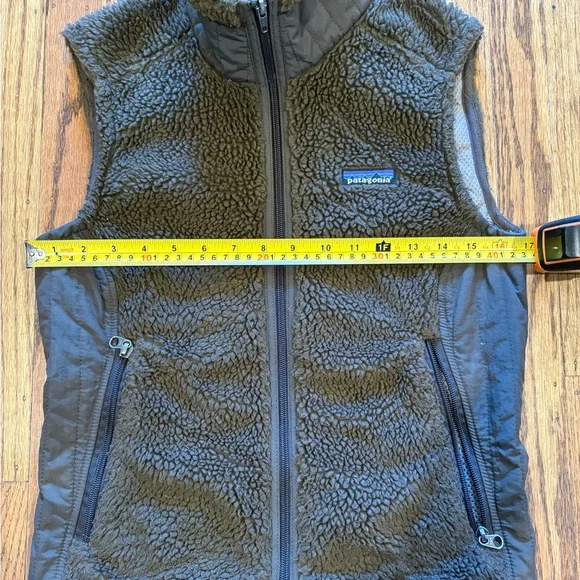 Patagonia Synchilla Retro-X Brown Fleece Vest Women’s Small Deep Pile - Picture 13 of 15